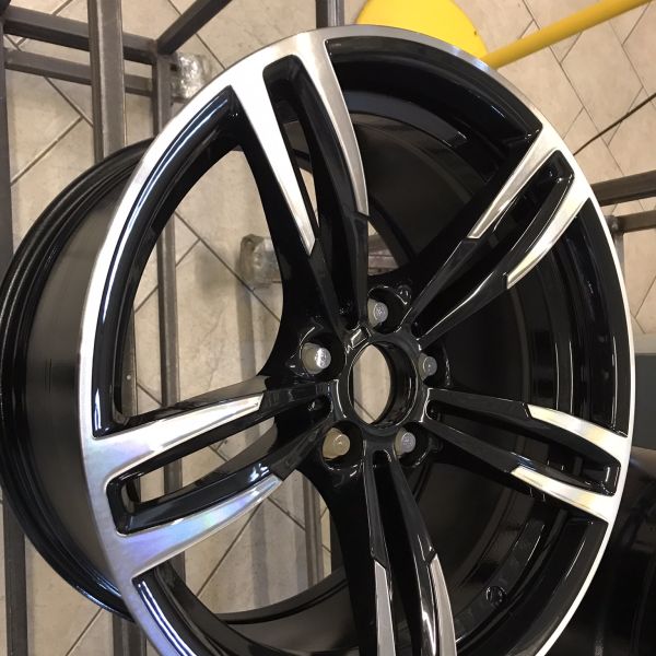 tinted m4 black machine wheel