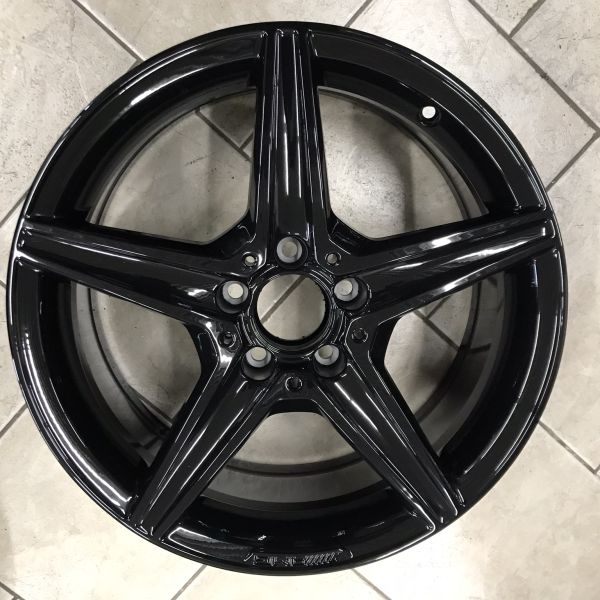 mercedes c43 gloss black wheel